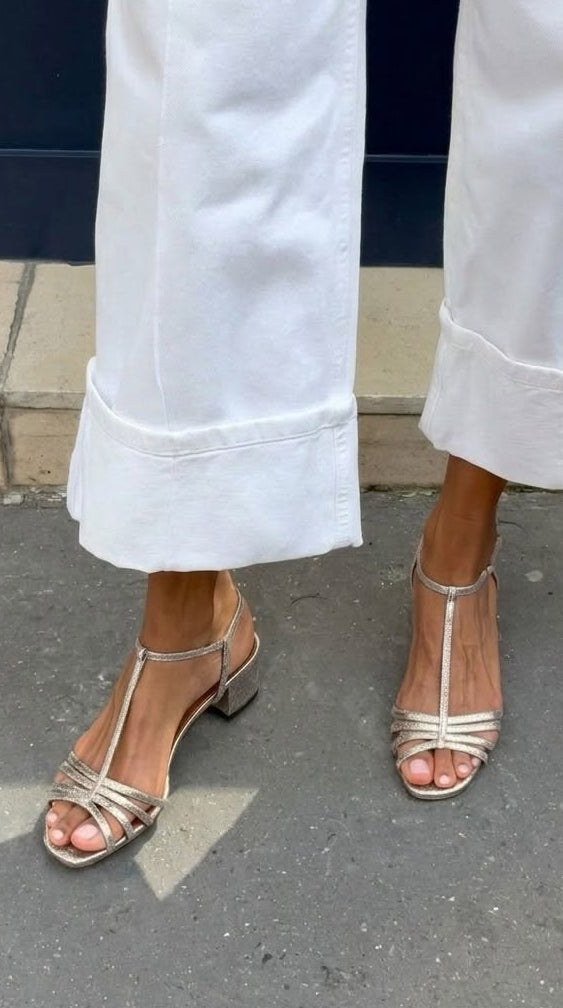 Allegra™ | Golden Sandals Everyday Elegance