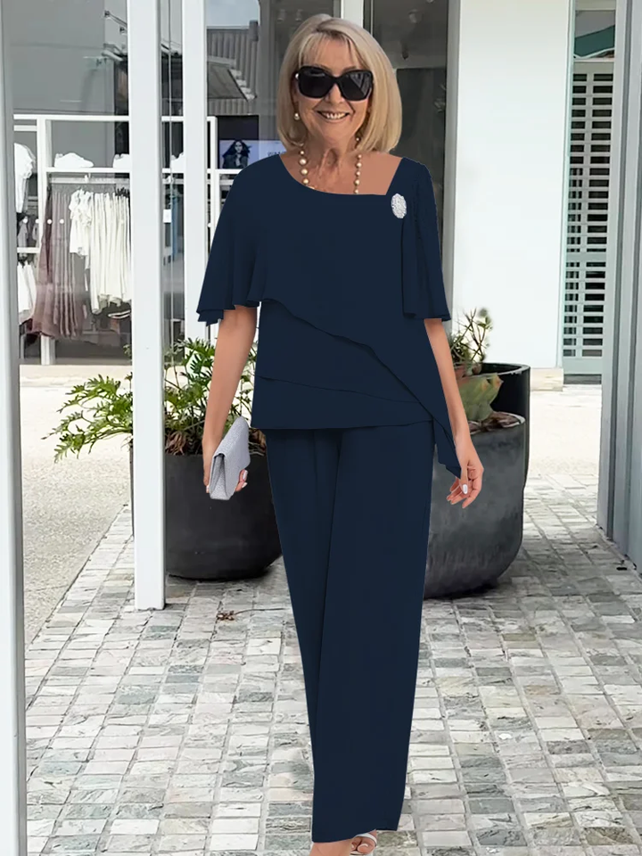 Marian™ | Elegant Wide Sleeve and Trouser Set