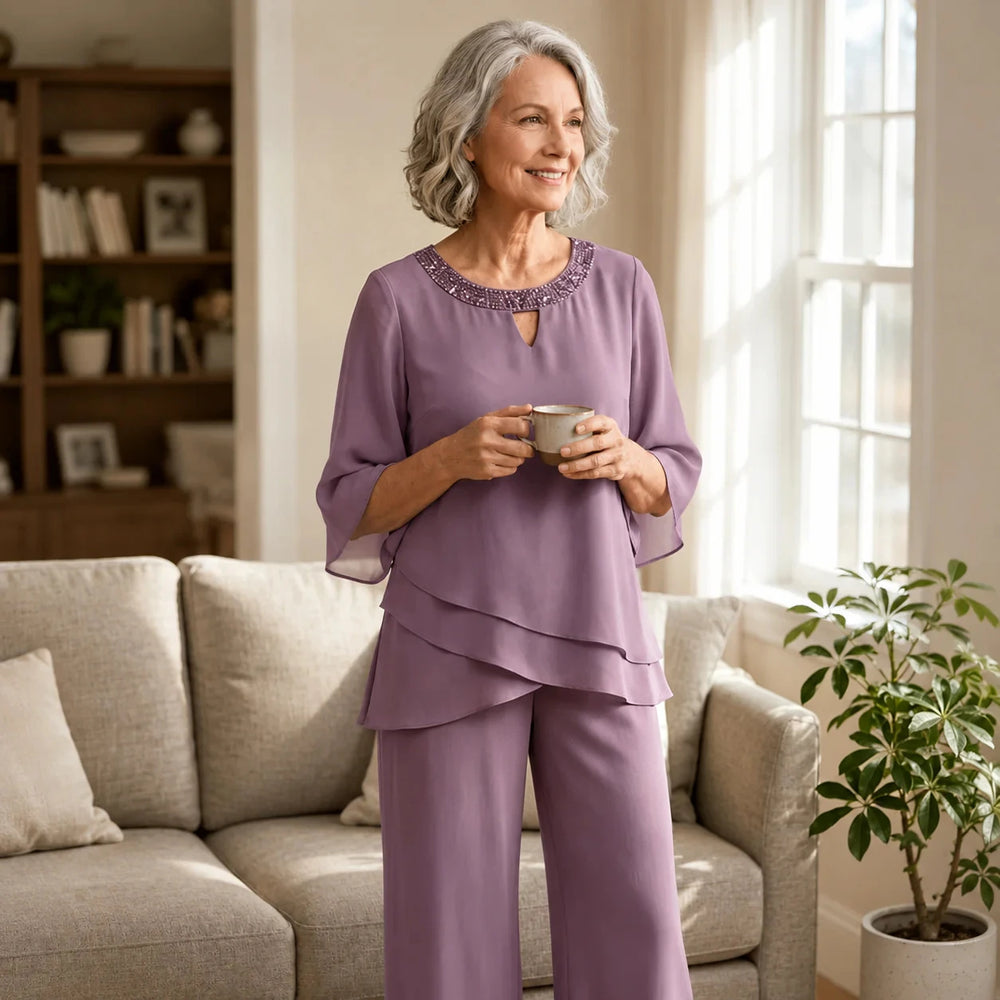 Arabella formal pant set lilac