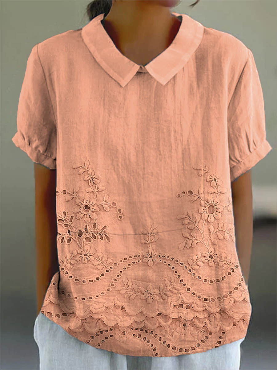 Mabelle™ | Floral Embroidered Shirt