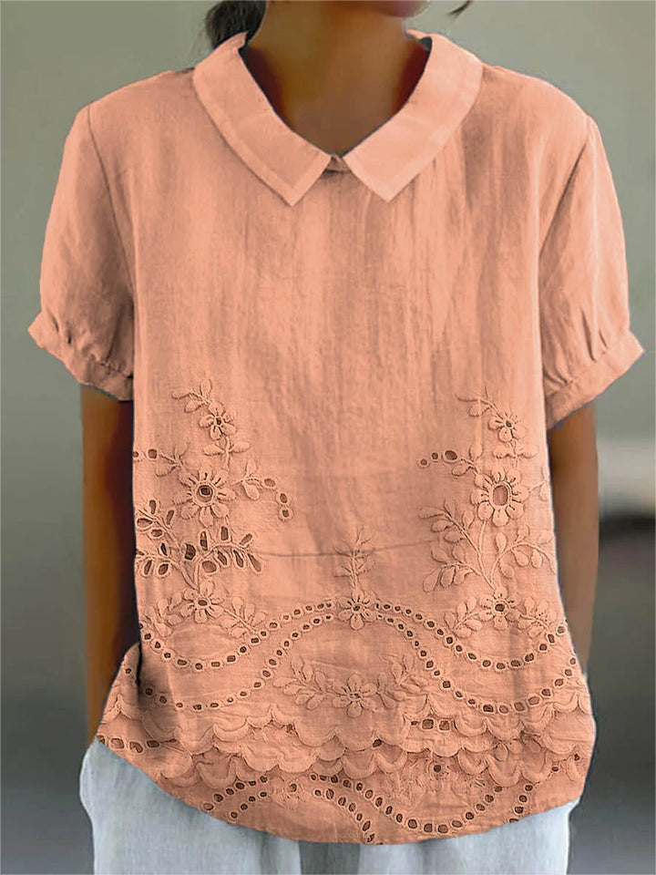 Mabelle™ | Floral Embroidered Shirt