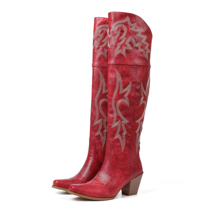 Cheyenne™ | Classic Over-the-Knee Cowboy Boots