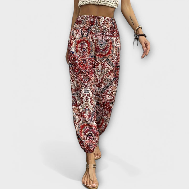 Hester™ | Pants with Ethnic Graphic
