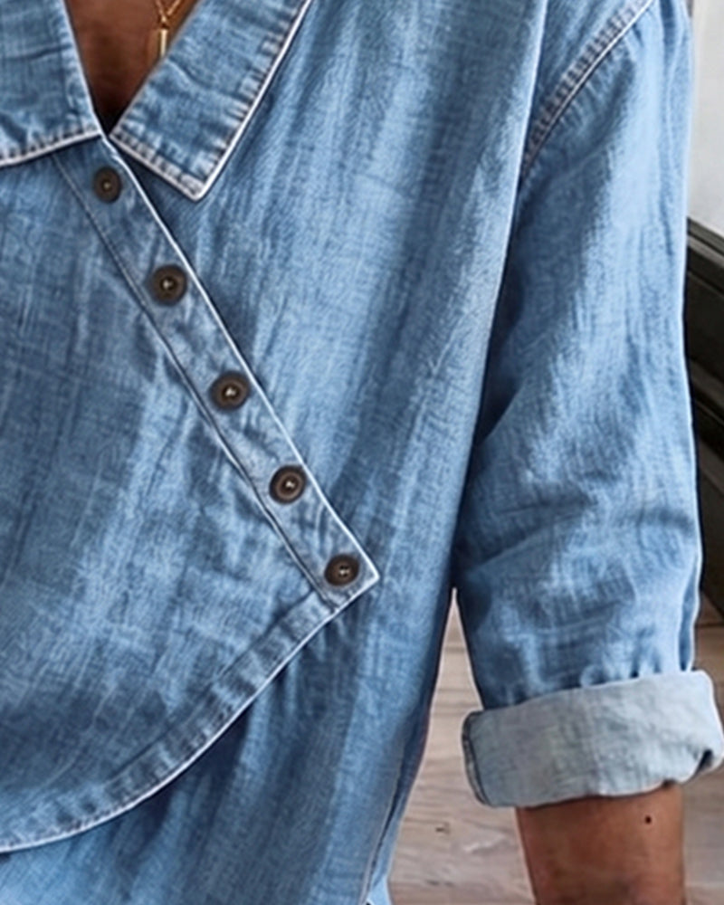 Marlene™ Denim Blouse