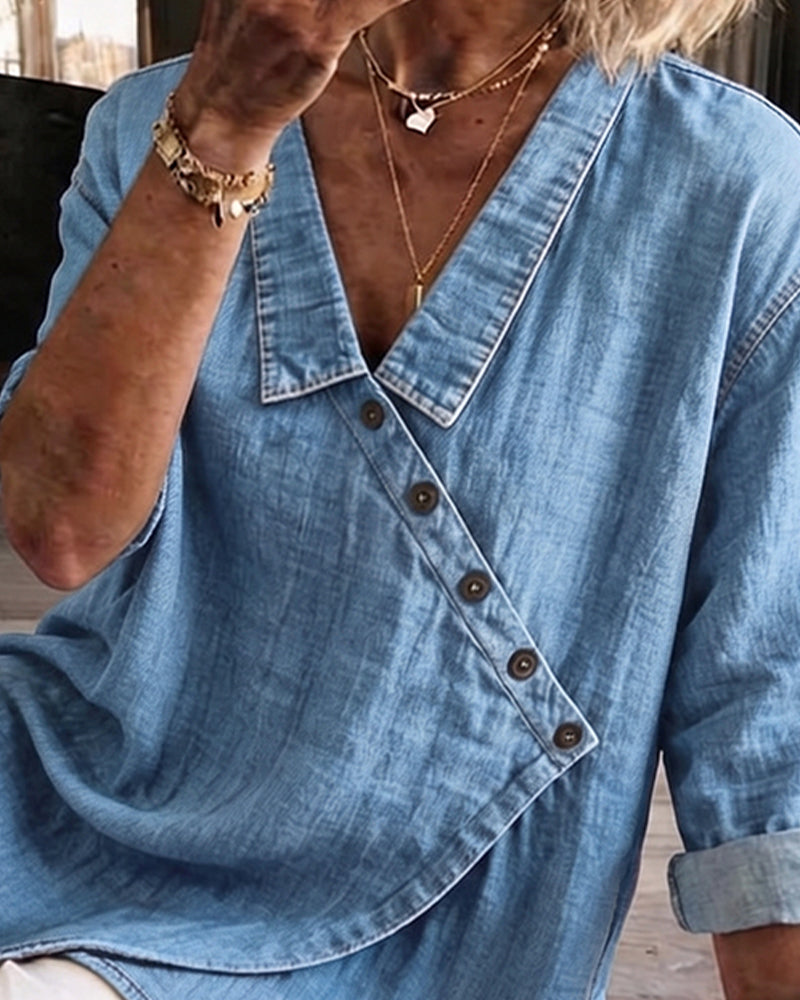 Marlene™ Denim Blouse