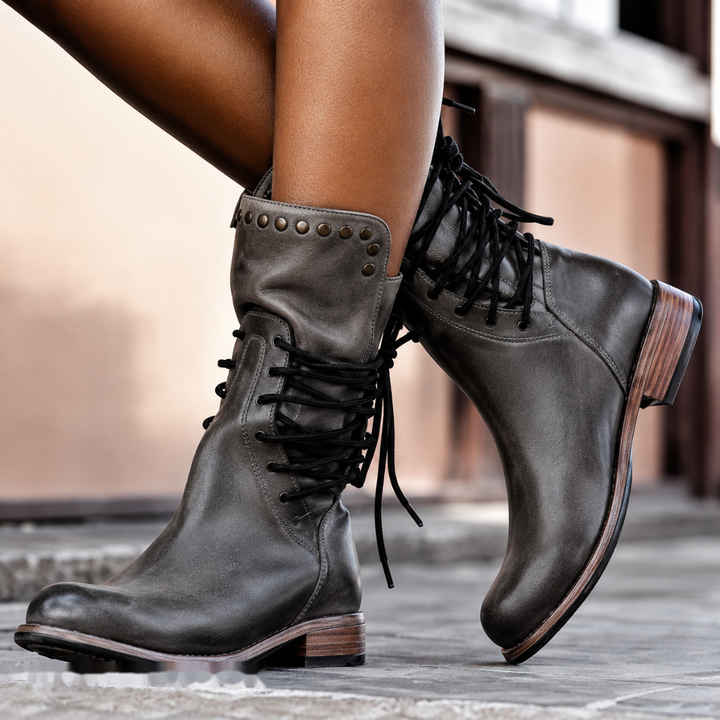 Clara™ Lace-Up Mid-Calf Boots