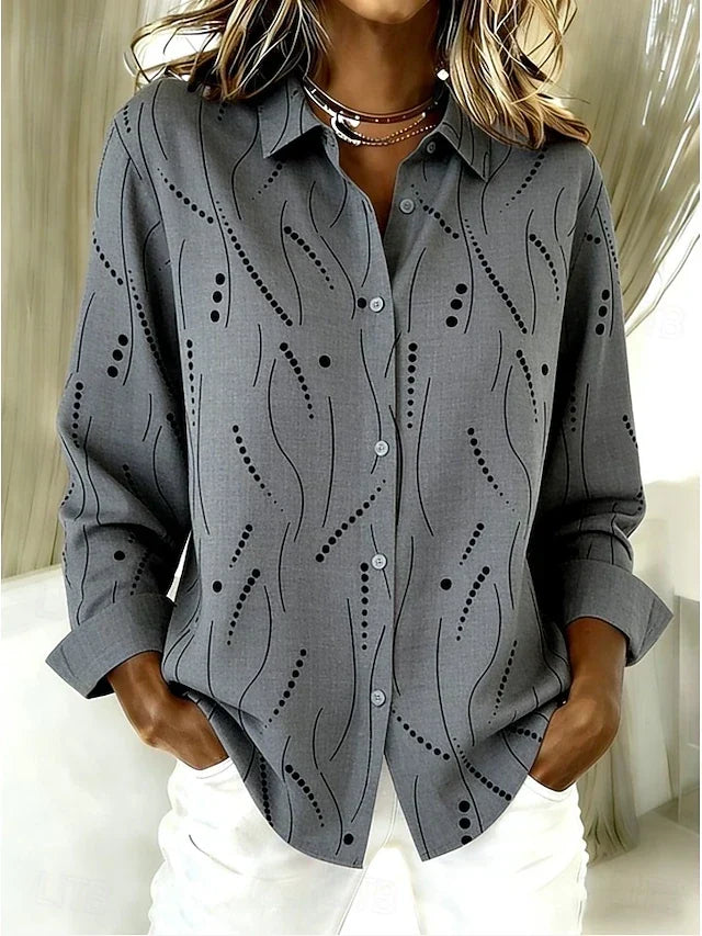 Reese™ Dotted-Pattern Blouse
