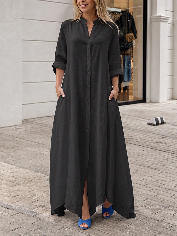 Nadine™ Button-Down Maxi Dress