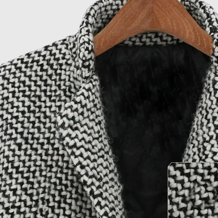 Maud coat fabric detail