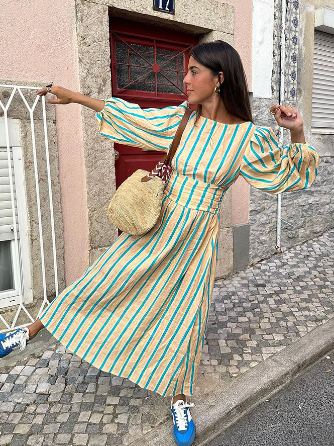 Linen Midi Dress