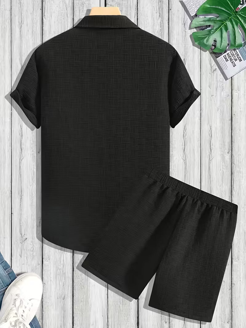 Cedra™ | Classic Button Shirt and Shorts Summer Set