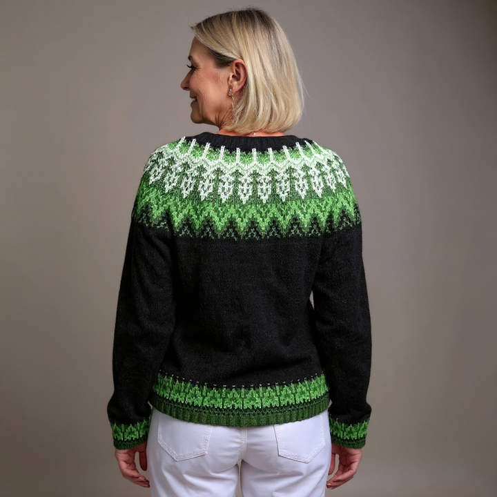 Mira™ | Fair Isle Knit Cardigan