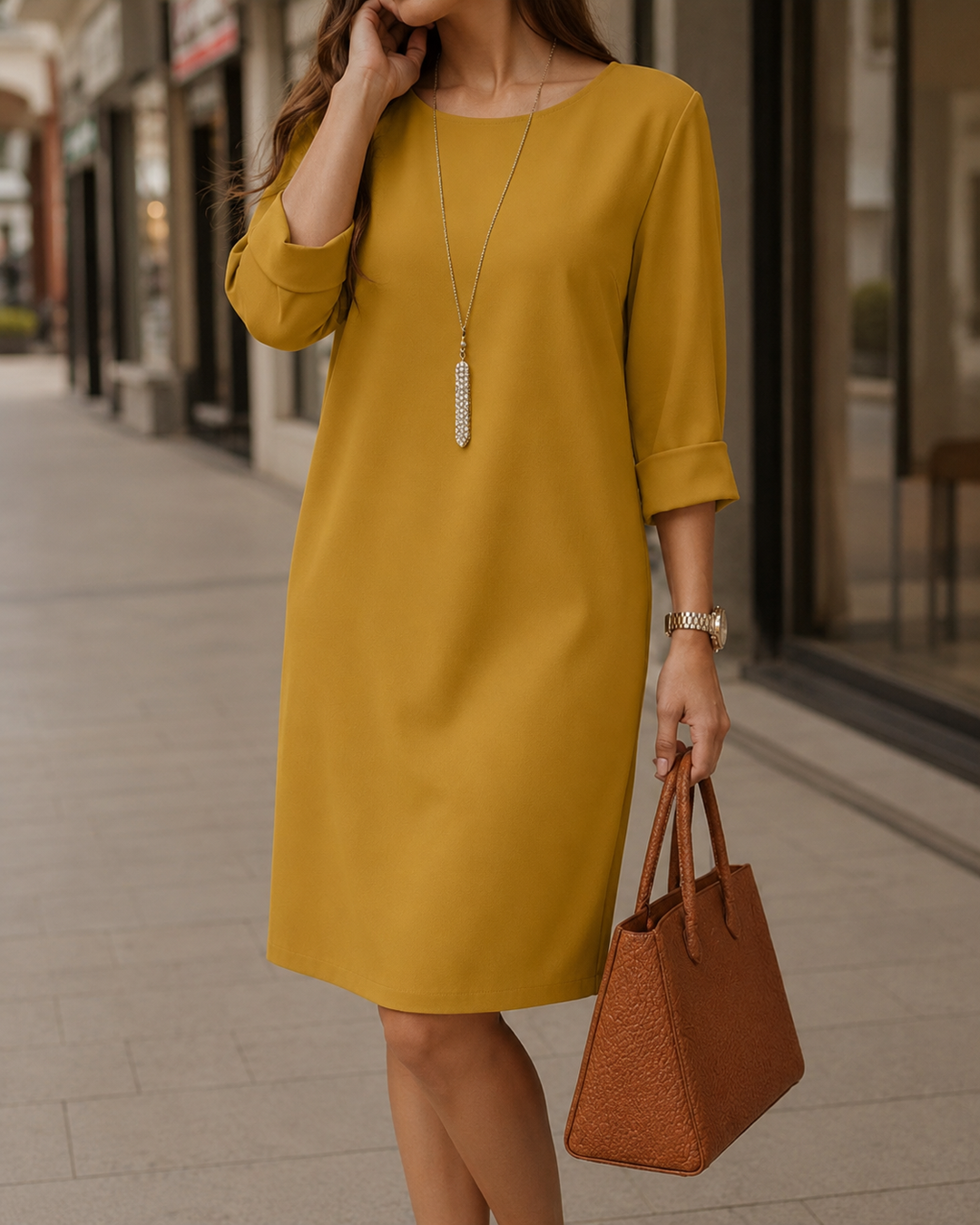 Odalie™ Tummy-Concealing Midi Dress