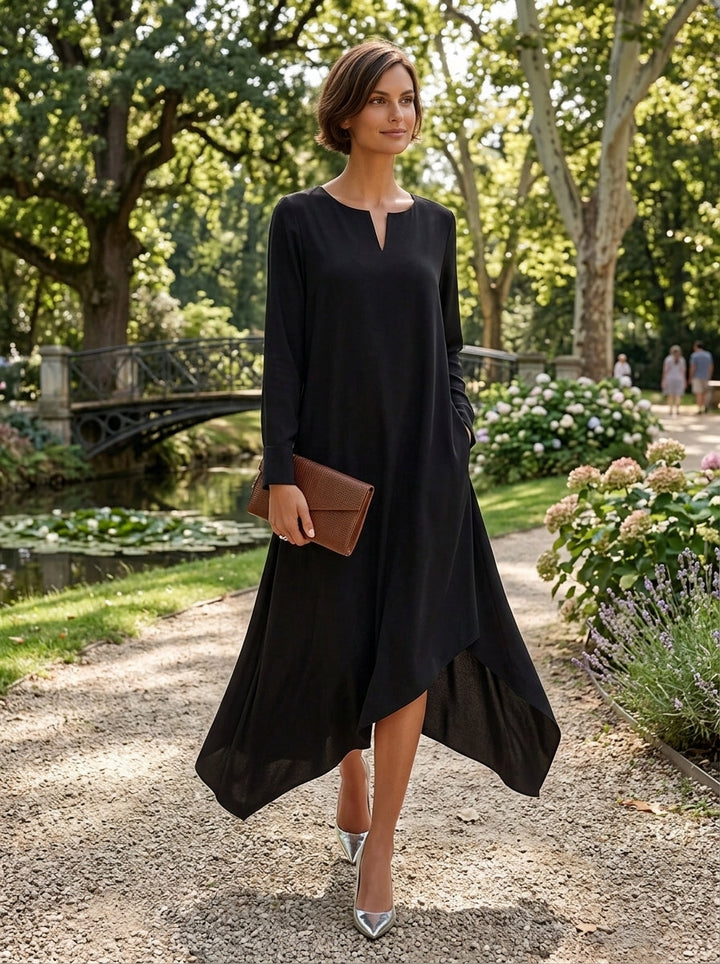 Nora™ Asymmetric Midi Dress