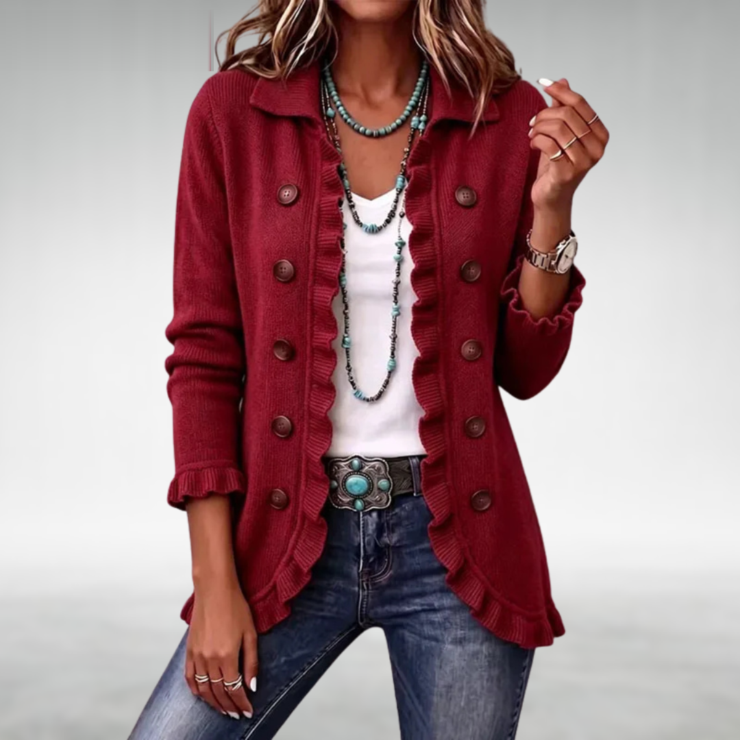 Bernadette™ Ruffle Cardigan