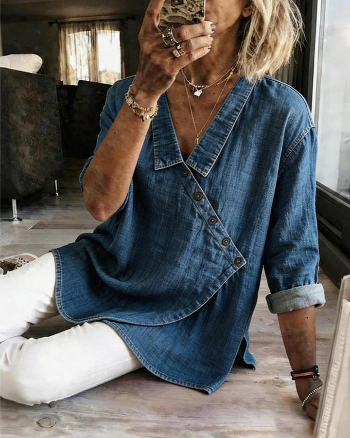Marlene™ Denim Blouse