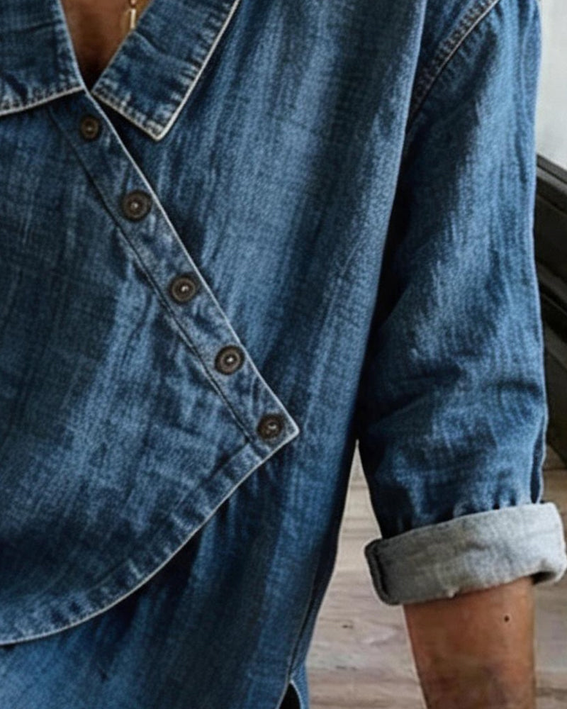 Marlene™ Denim Blouse