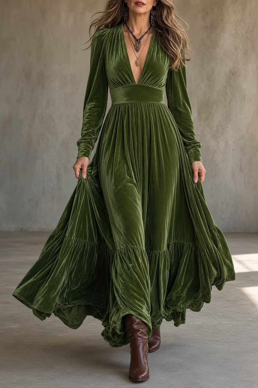 Ava™ Velvet Dress