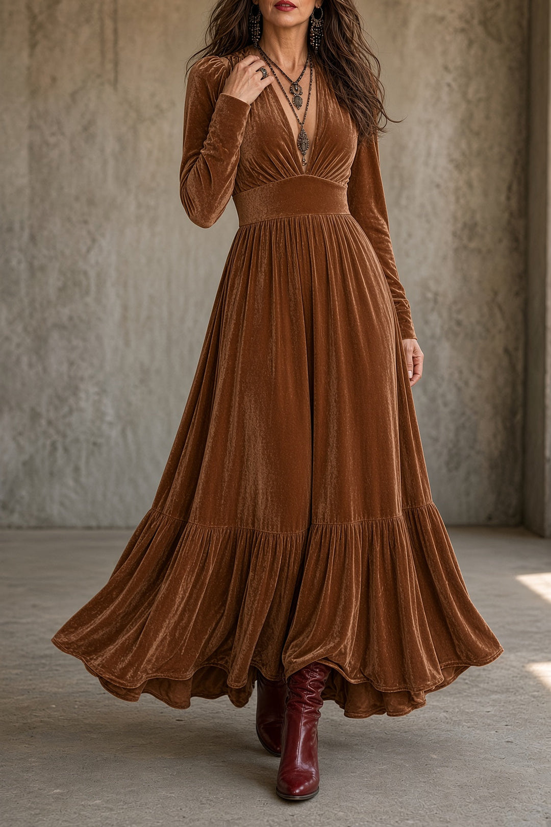 Ava™ Velvet Dress