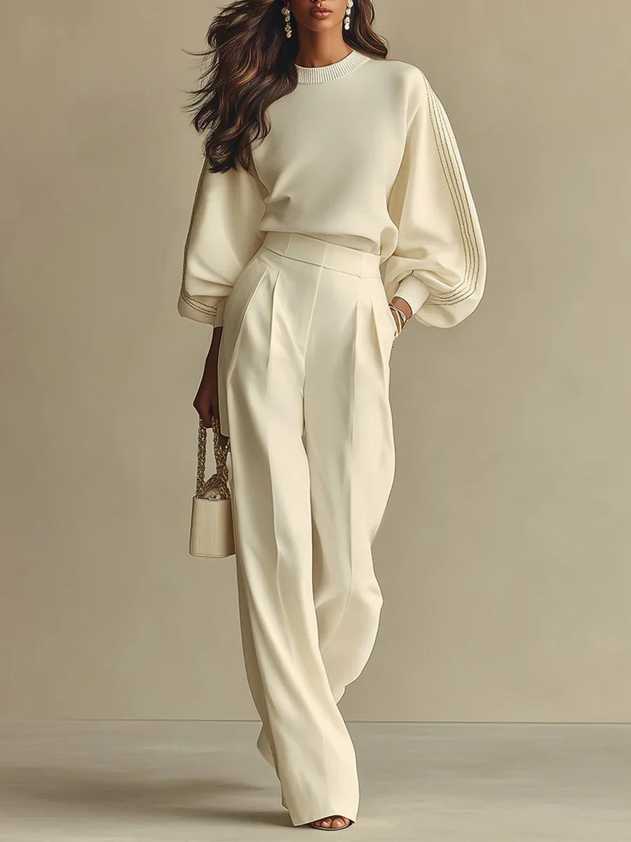 Palmer™ Ribbed Top &amp; Wide-Leg Pants Set