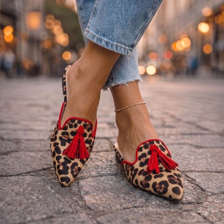 Serafine™ | Pointed Slides with Tassels