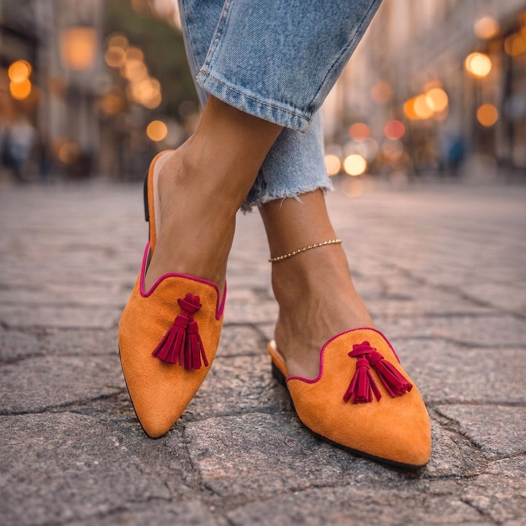 Serafine™ | Pointed Slides with Tassels