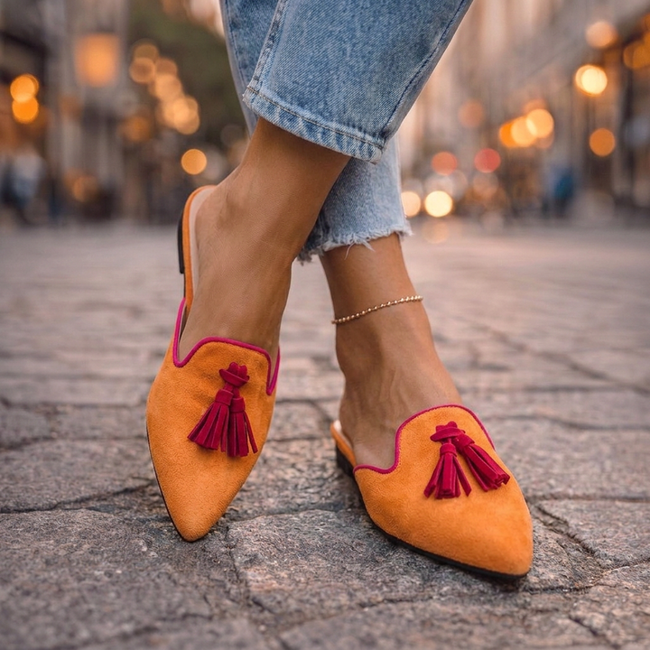 Serafine™ | Pointed Slides with Tassels