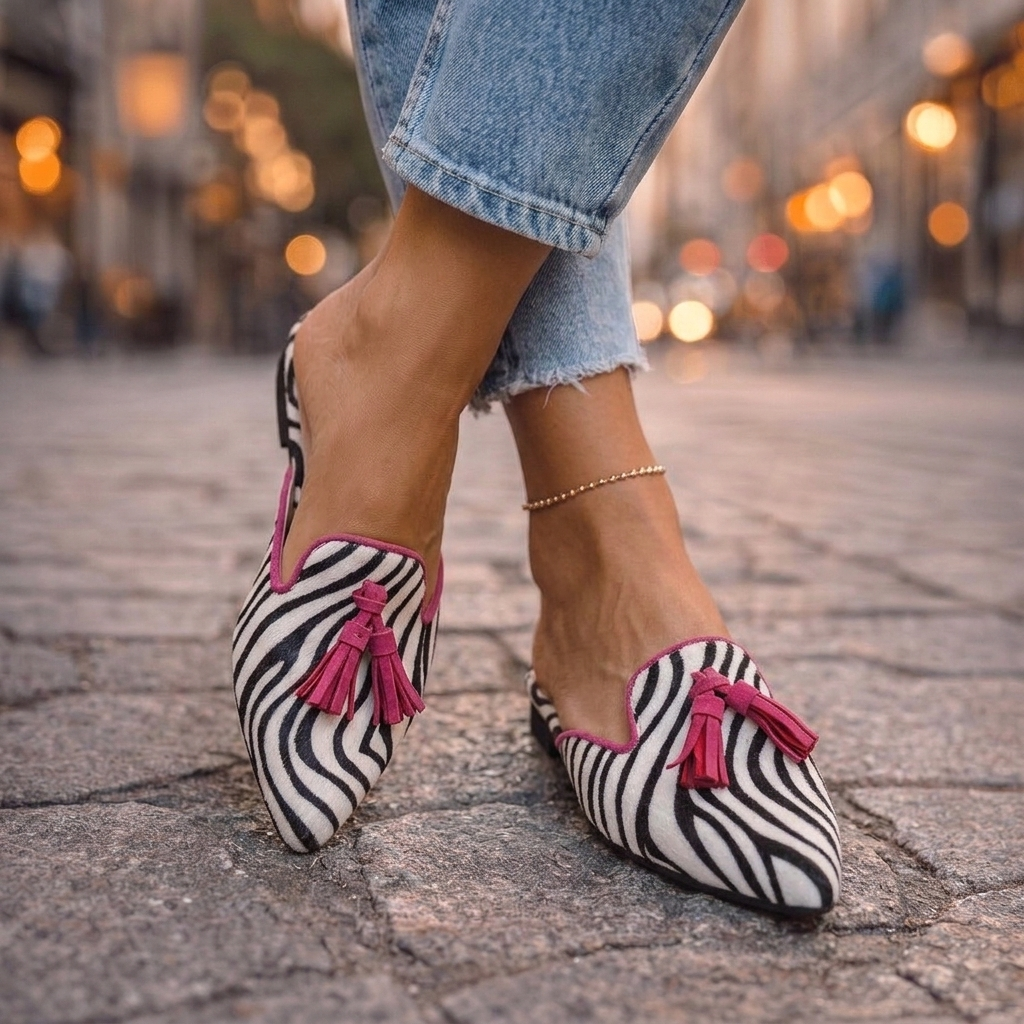 Serafine™ | Pointed Slides with Tassels