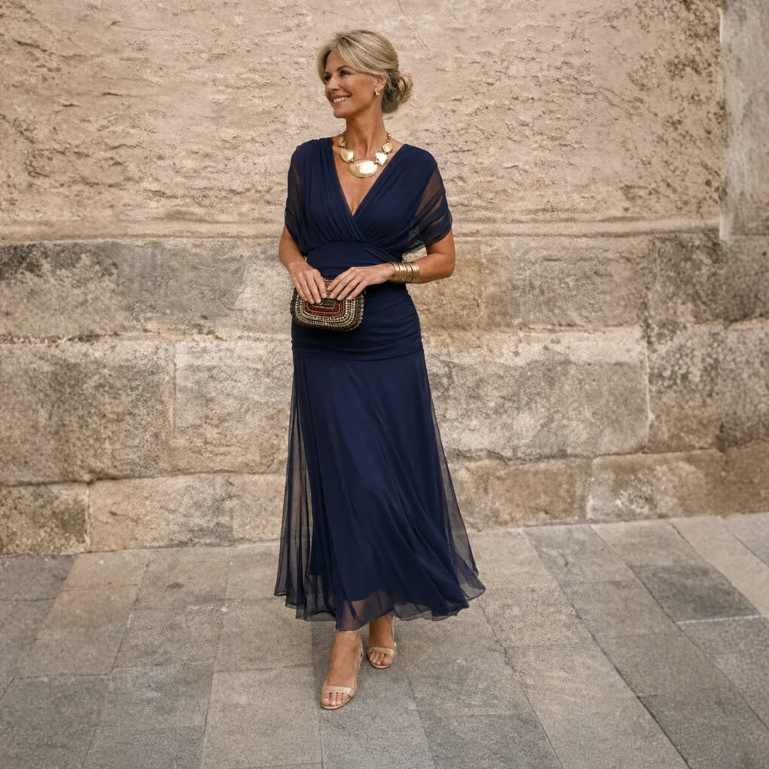 Eliza™ Elegant Pleated Maxi Dress