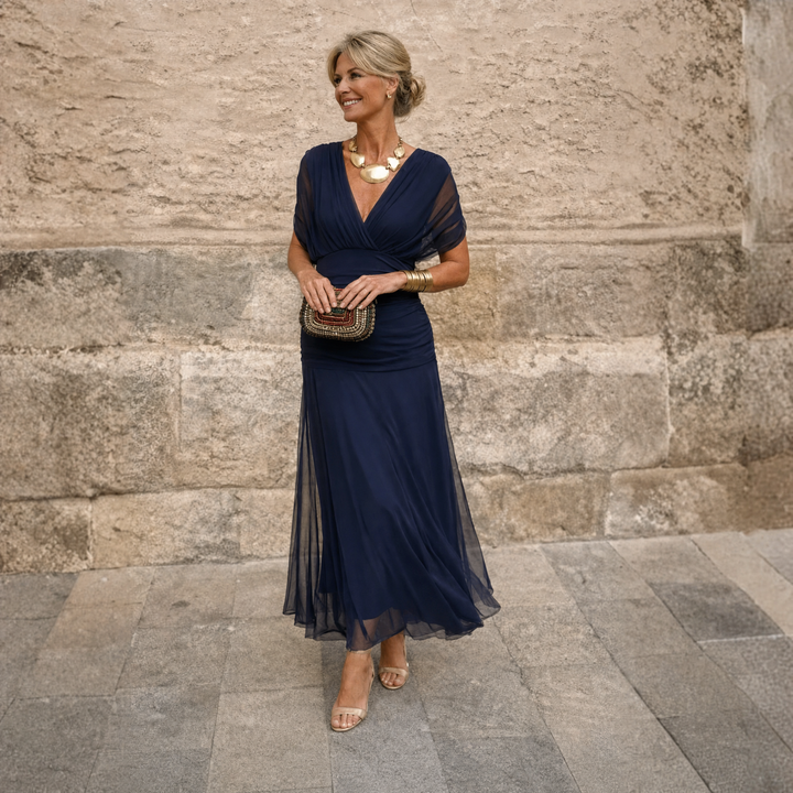 Eliza™ Elegant Pleated Maxi Dress