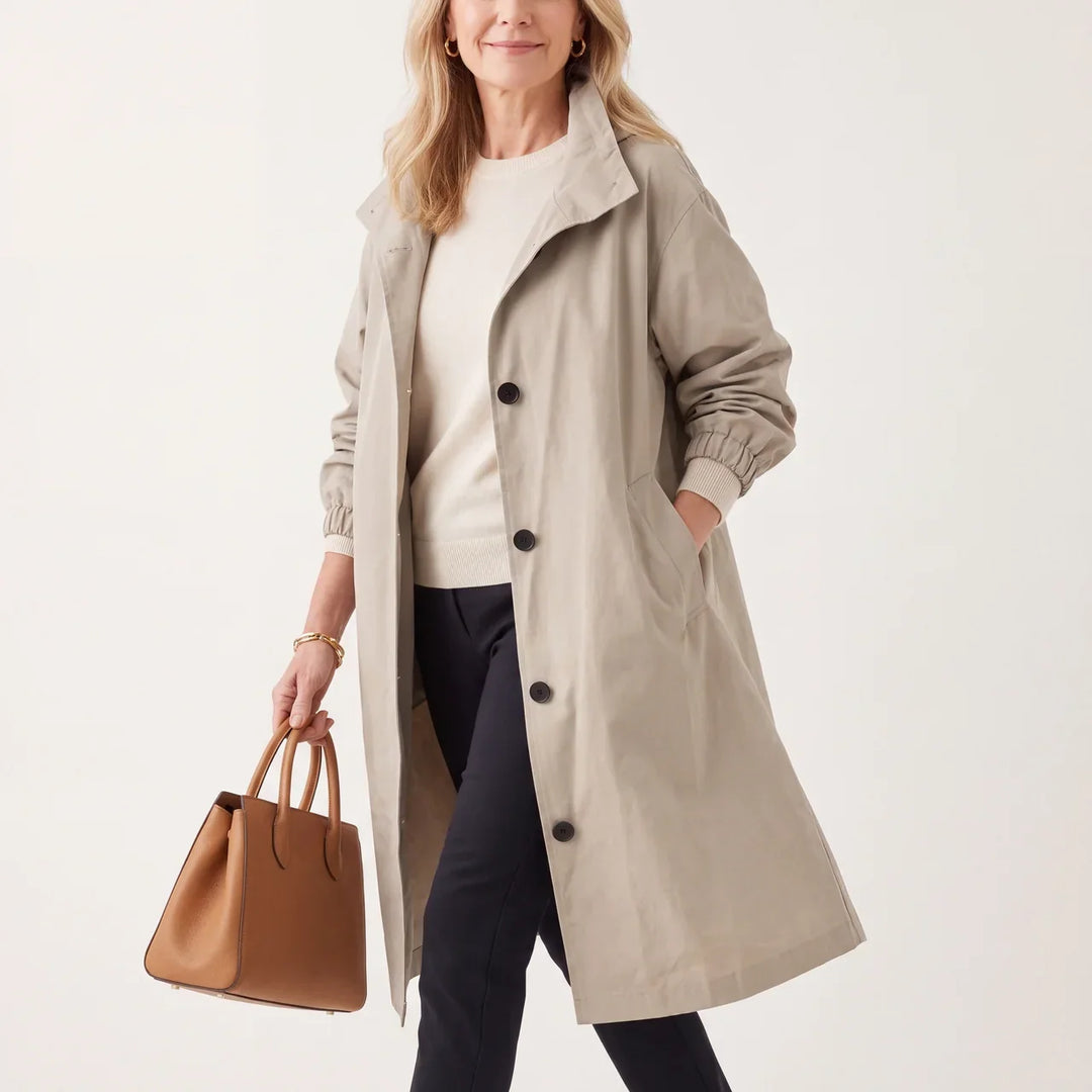 Theodora™ Hooded Trench Coat