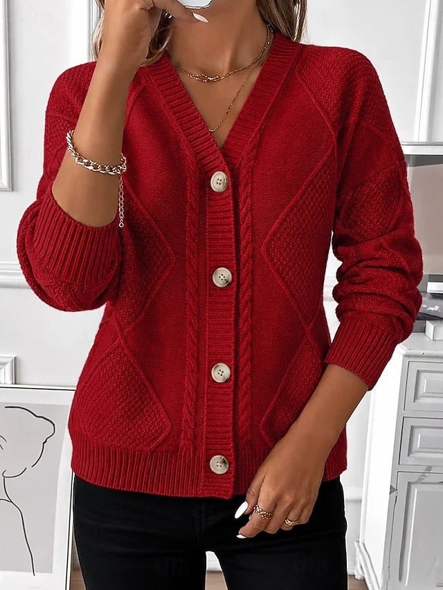 Cosima™ Cable-Knit Button Cardigan