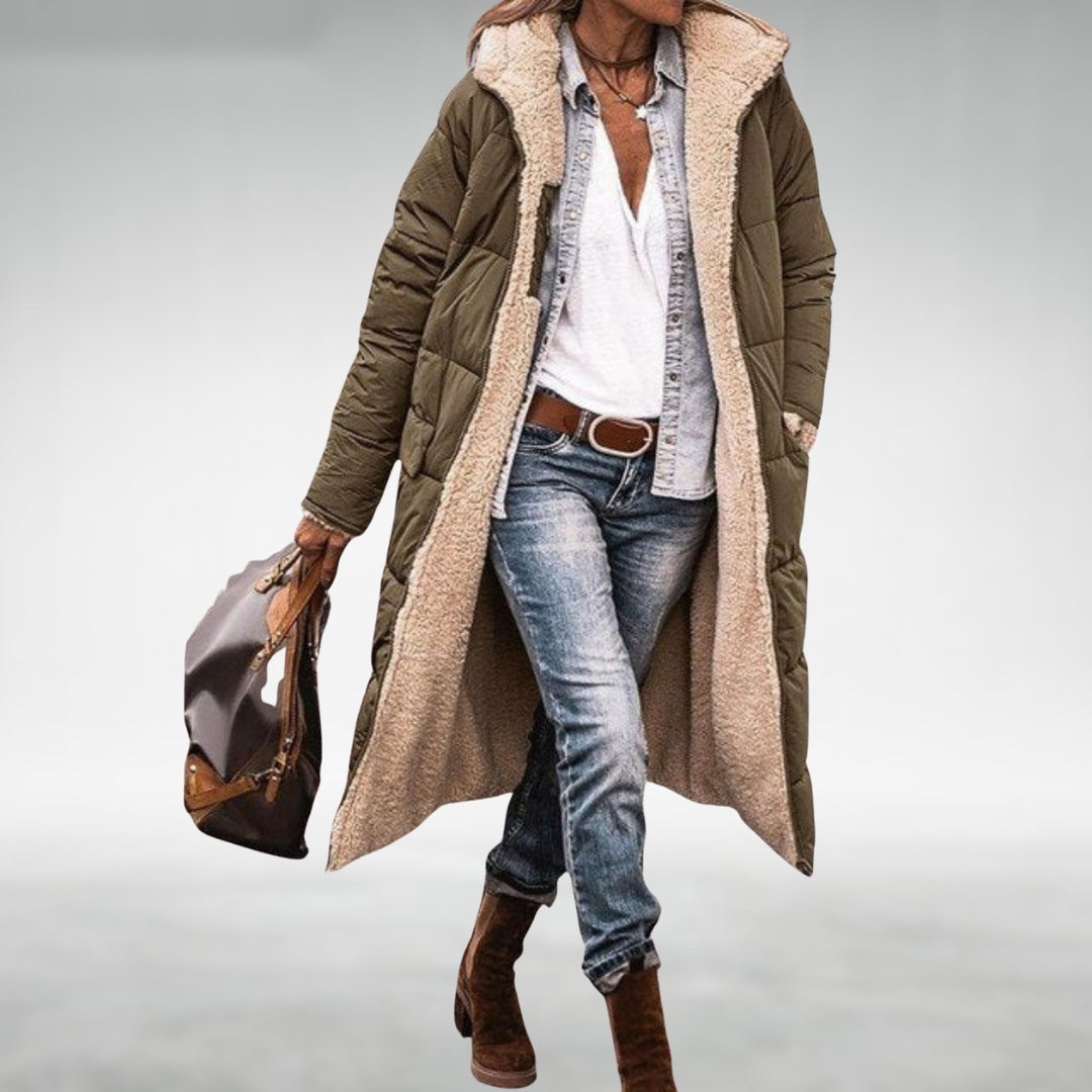 Juno puffer coat army green