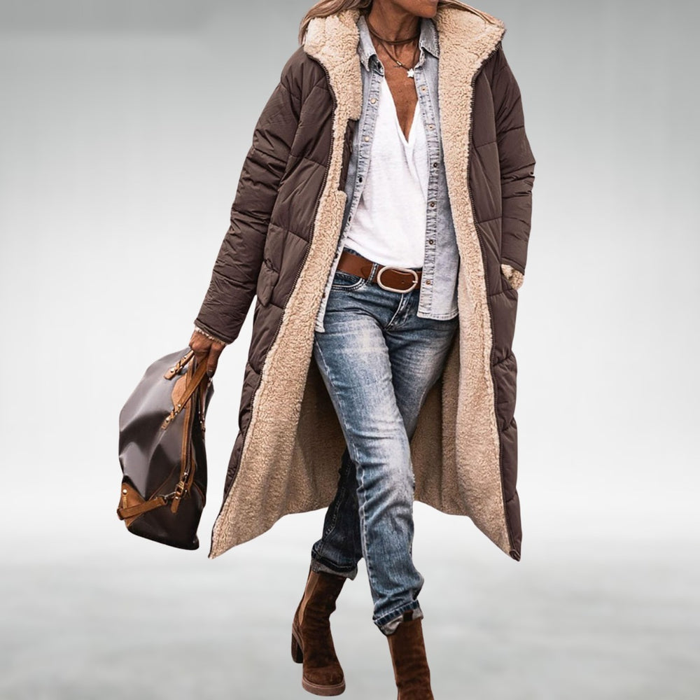 Juno puffer coat brown