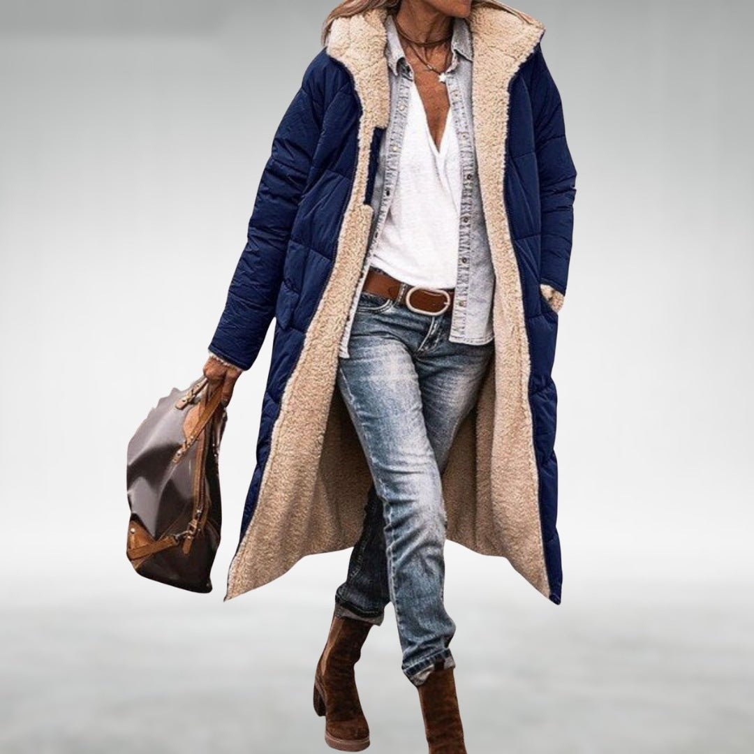Juno puffer coat dark blue