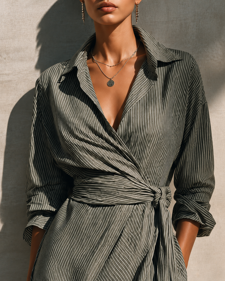 Delia™ Striped Shirt Dress