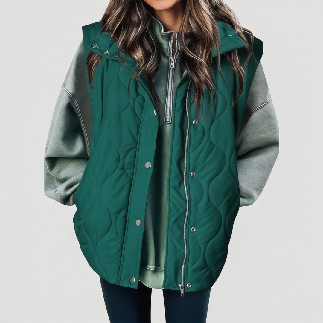 Quilted Zip-Up Puffer Vest