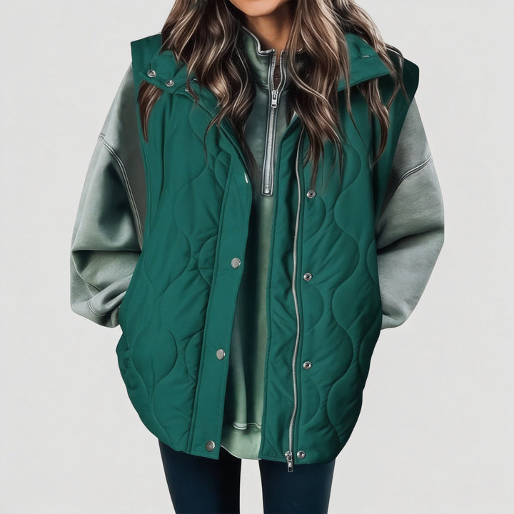 Quilted Zip-Up Puffer Vest