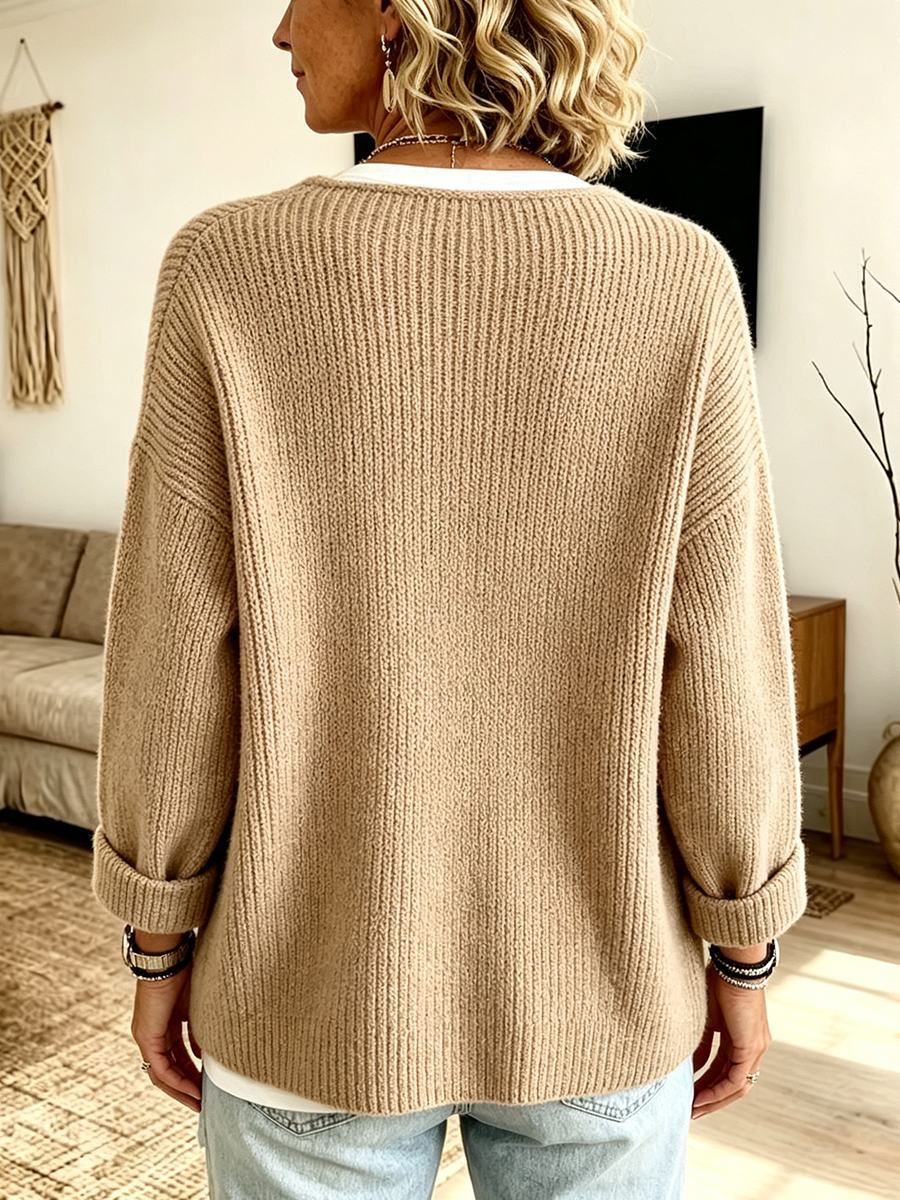 Fleur™ Ribbed Knit Cardigan