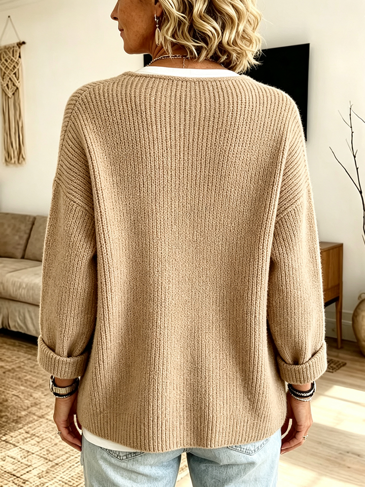 Fleur™ Ribbed Knit Cardigan