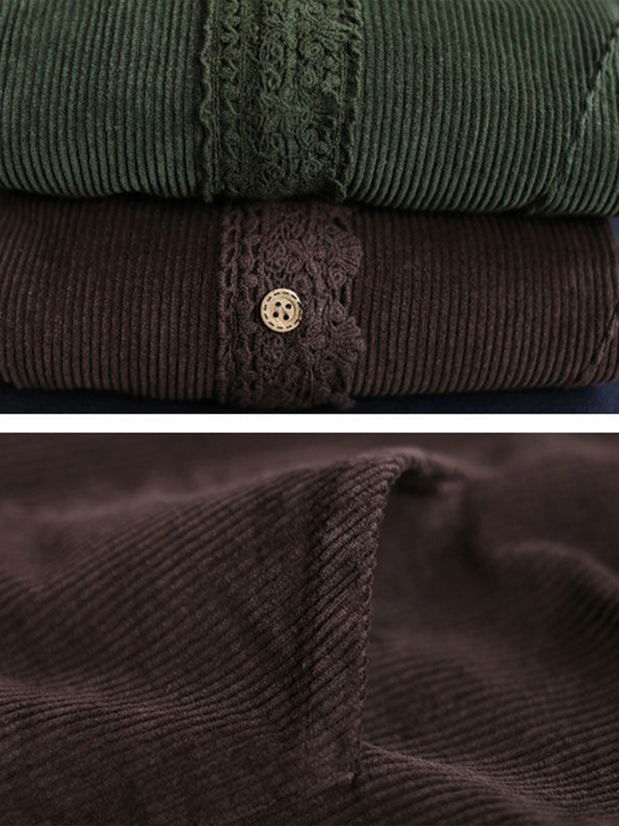 Maeve™ Lace-Trim Corduroy Jacket