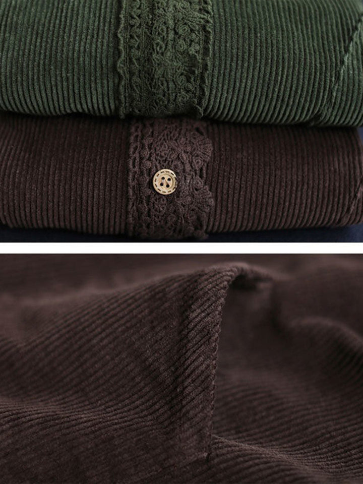Maeve™ Lace-Trim Corduroy Jacket