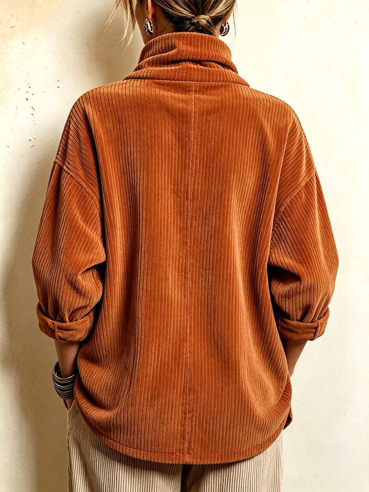 Brynn™ Asymmetric Corduroy Top