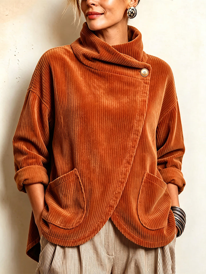 Brynn™ Asymmetric Corduroy Top