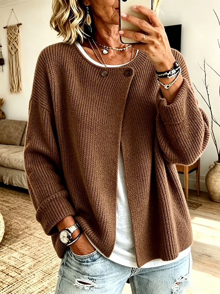 Fleur™ Ribbed Knit Cardigan