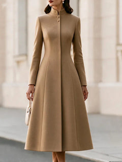 Bregje™ Longline Stand-Collar Coat