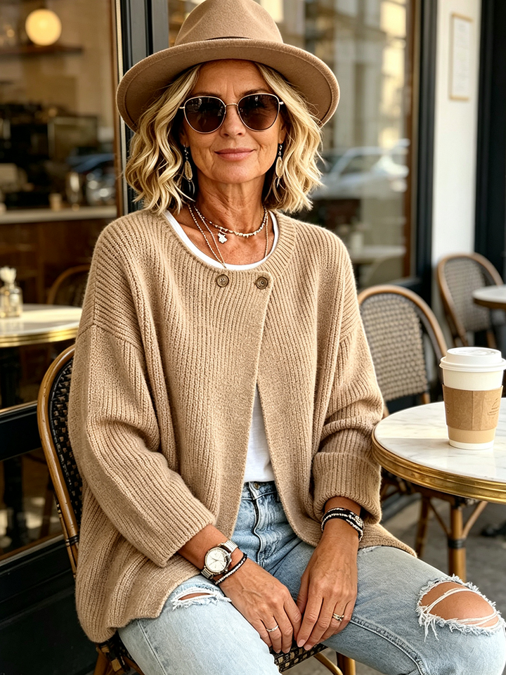 Fleur™ Ribbed Knit Cardigan