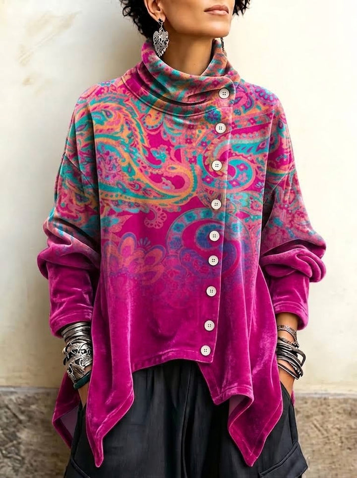 Nienke™ Vintage Paisley Longline Top
