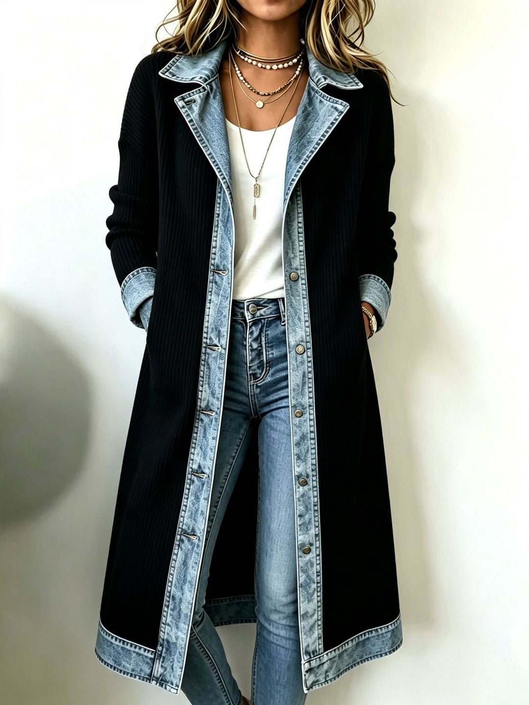 Rosabel™ Long-Line Knit Cardigan