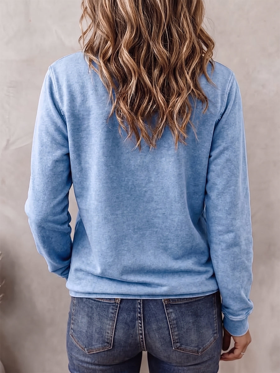 Faye™ Snap-Button Sweatshirt